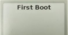 first boot